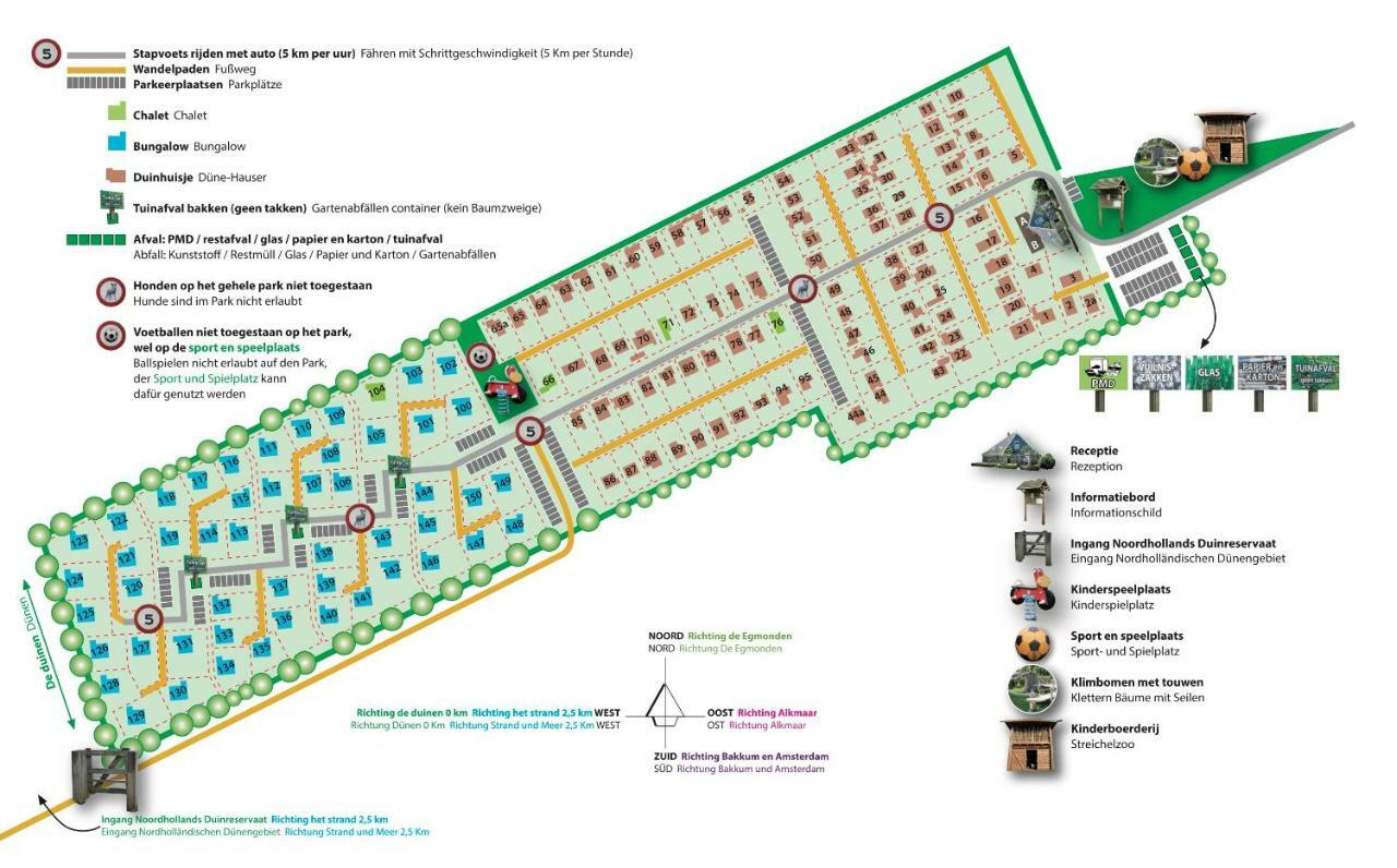 Bungalows - Bungalowpark Mooyeveld - Uniek Gelegen In De Duinen! Егмонт-Бинен Екстериор снимка